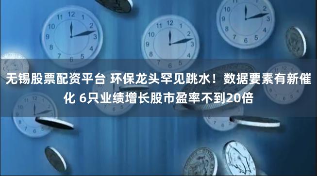 无锡股票配资平台 环保龙头罕见跳水！数据要素有新催化 6只业绩增长股市盈率不到20倍