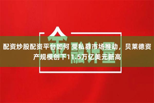 配资炒股配资平台如何 受私募市场推动，贝莱德资产规模创下11.5万亿美元新高